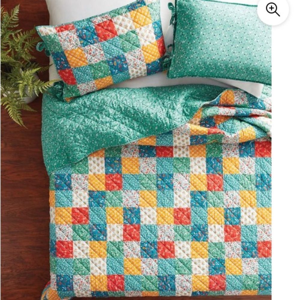 New Pioneer Woman Floral Patch King Sham Set - Picture 2 of 6